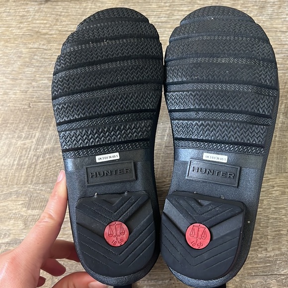 Hunter Women's Original Chelsea Boots Dark Silver Size 5 - Picture 6 of 6